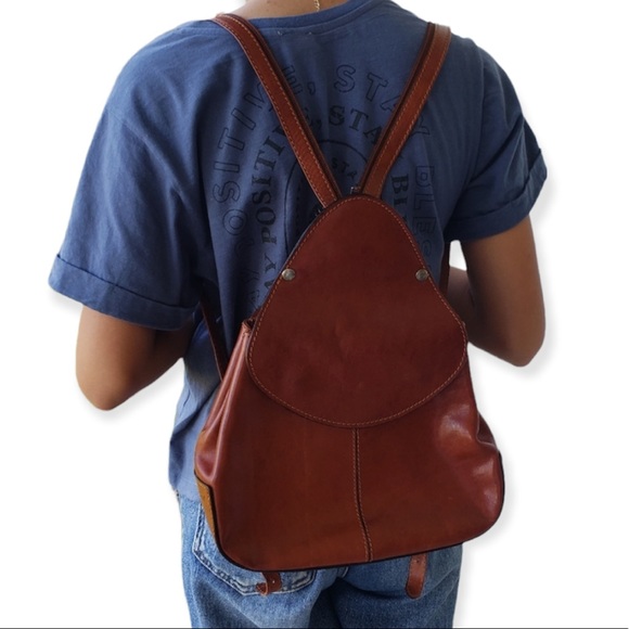 Henry Saxel Handbags - Henry Saxel Vintage Made in Paris Backpack Purse